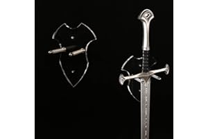 HHUXIUE Schwert Halter Wand montiert Schwert Rack Axt Halter Schwert Hänger für Wand Schwert Halter Display Axt Vertikal Display und Dekoration (Transparent 1 Satz)