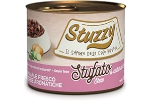 Stuzzy, Estofado, Comida Húmeda para Perros Adultos Sabor Buey, Bocaditos en Salsa - Total 1,2 kg (6 latas x 200 gr)