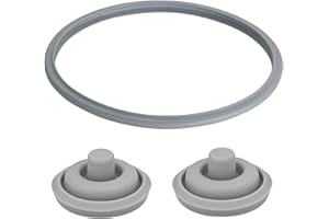 ADARPA Pack 3 Repuestos para Olla a Presión WMF Perfect Plus y Perfect – Incluye 1x Gomas de Sellado (Ø22 cm) + 2x Juntas para Válvula, Tapa, Olla Express y Mango – Compatible con Modelos de 2,5L a 8,5L