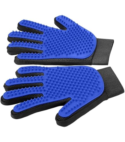 2x Tierhaarentferner Handschuh - Doppelseitig Für Haare Entfernen