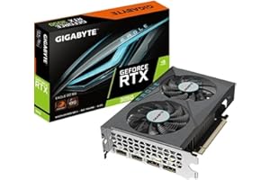 GIGABYTE TECHNOLOGY Gigabyte Tarjeta gráfica NVIDIA GeForce RTX 3050 Eagle OC - 6 GB GDDR6, 96 bits, PCI-E 4.0, Reloj de núcleo de 1500 MHz, 2 DP 1.4a, 2 x HDMI 2.1, NVIDIA Ampere - GV-N3050EAGLE OC-6GD