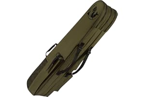 ‎FEROCITY Ferocity Premium Angeltasche 150 cm Rutentasche Rutenfutteral Angelkoffer 3 Kammer Made in EU mit Fischmuster [023]