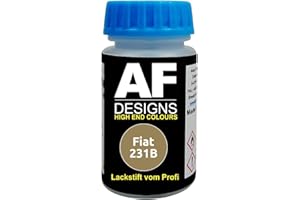 ALEX FLITTNER DESIGNS Touch Up per Fiat 231B Beige Cappuccino Di Asciugatura Rapida Vernice Laura Auto Pennello pennarello stick