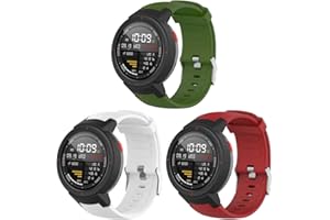 Gransho Correa de Reloj Recambios Correa Relojes Caucho Compatible con Amazfit Verge/Verge Lite - Silicona Correa Reloj con Hebilla