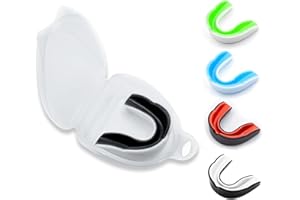 LPONJAR 5 Stück Sport Zahnschutz mit Mundschutz Kasten, Kinder Sport Mundschutz, Für alle Vollkontakt-Sportarten einschließlich Rugby, Boxen, Kampfsport, Hockey, MMA, Taekwondo