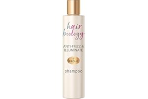 ‎HAIR BIOLOGY Hair Biology Shampoo, Anti-Frizz & Illuminate, für widerspenstiges oder trockenes und coloriertes Haar, Menopause, Wechseljahre, Haarpflege