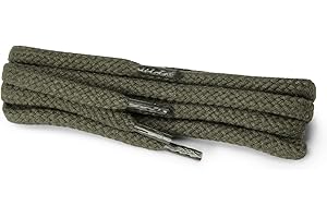 Kaps Cordones redondos, cordones de algodón 100% duraderos hechos en Europa, 1 par, colores y longitudes