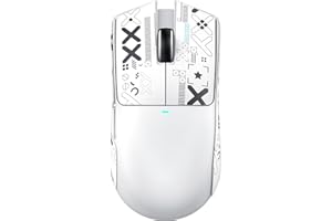 ATTACK SHARK X11 SE Wireless Gaming Mouse, PixArt PAW3311 Gaming Sensor, BT/2.4G Wireless/Wired, 22000 DPI, 65 Hours Battery, Office Mice Gamer Mice for Win11/Xbox/PS/Mac (White+Tape)
