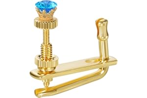 YWYLL Handmade Violin Fine Tuners - Premium Violin Screw Adjusters for 3/4 & 4/4 Violins, Creative Fiddle Fine Tuner Set, Smooth & Precise String Tuning (7-Sapphire)