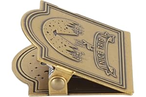 DPOFIRS Metalowy Klips do Książek w Stylu Vintage do Organizowania Dokumentów, średnie Klipsy do Segregatorów, Klipsy do Książek do Przytrzymywania Otwartej Książki, Ozdobny Klips do