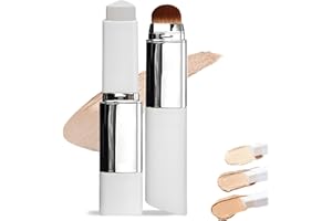 GÉNÉRIQUE Color Changing Foundation Stick, Korean Color Changing 2-in-1 Stick Foundation with Brush, Maquillage Coréen Pour Le Teint, Full Coverage Concealer, Waterproof Long-Lasting Swéatproof (Natural)