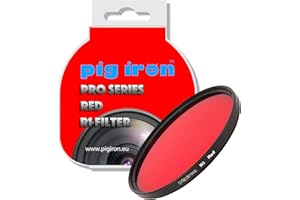 Pig Iron Red R1 Pro Filter Kontrastverstärker für Schwarz-Weiß-Fotografie Spezialeffektkameraobjektivfilter (49 mm)