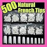 Non Brand 500 White False French Nail Art Tips Uv Acrylic 064
