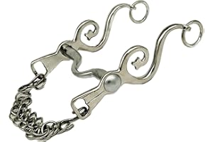 TYSONS BREECHES Kandare Spanisch Barock Portugisisch Show 12,5 13,5 14,5 15,5 16,5 Gold oder Silber Farben Tysons incl. Kinnkette (12,5, Silberfarben)