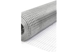 Floralcraft® 60cm x 15m (2ft x 50ft) Galvanised Welded Steel Mesh Fence - 1" Square Hole, 19 Gauge Wire Netting