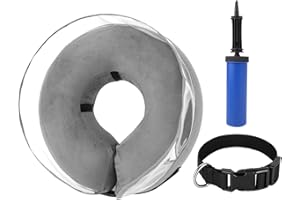 Nasjac Collare di Recupero Gonfiabile per Cani, Collare Gonfiabile per Recupero Morbido di Animali Domestici con Fibbia Regolabile