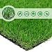 Produktbild Petgrow Premium 35 mm Florhöhe, künstliches Gras, realistisch und dick, Kunst-Gras, für den Außenbereich, Garten, Haustiere, Kunstrasen, Teppich mit Gummiunterseite, mit Drainagelöchern