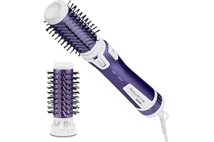 ‎ROWENTA Rowenta Rotierende Warmluftbürste Brush Activ Volume & Shine, Keramikbeschichtung, 2 Bürstenköpfe, mit Schutzhülle, 3 Geschwindigkeitsstufen, Kaltstufe, rotierender Haartrockner, violett, CF9530