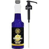 By T&uuml;fek&ccedil;i Blue Curacao Turun&ccedil; Aromalı Kahve, Pasta Ve Kokteyl Şurup 750ml Ve Şurup Pompası Avantajlı Set