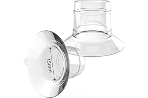 ‎KISSBOBO Flanscheinsatz 15mm(2Stück),Kompatibel mit KISSBOBO 1508/1508Pro/1306Plus/MY-376/Momcozy S12 Pro/S9 Pro,Original Ersatz-Milchpumpenzubehör (15mm 2Stück)