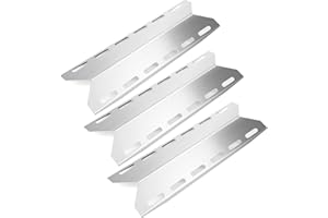 GFTIME 44CM Barbecue Diffuseur de Chaleur pour Nexgrill, FirePlus, Fire Mountain, Char-Broil, CosmoGrill avec Autres Modèles Flamme Gril, Acier Inoxydable Plaque Chauffantes Pièces de Rechange