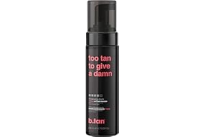 b.tan Mousse Autobronzante | Too Tan To Give A Damn - 1 Heure, Sans Mimmicks, Sans Fausse Odeur de Bronzage, Sans Méchants Ajoutés, Végétalien, Sans Cruauté Envers Les Animaux, 6.7oz