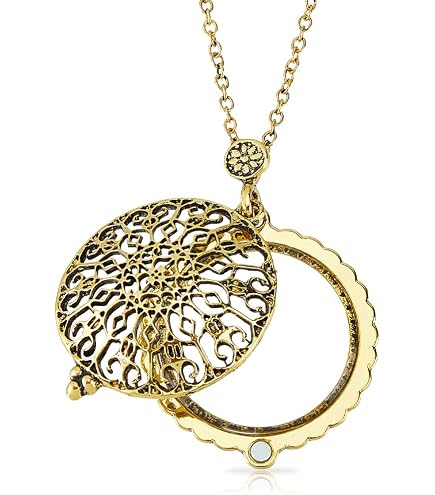 Collana Con Lente D'Ingrandimento 6x Unisex - Pendente Monocolo In Argento Con Catena 90 Cm - Pratica E Originale