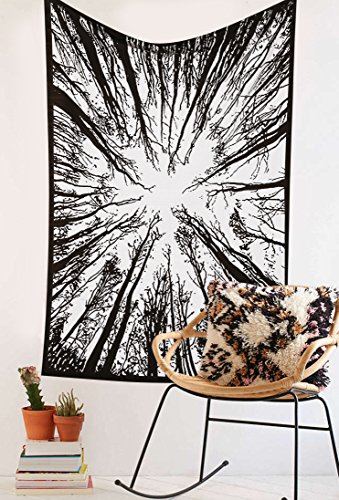 forest trees tapestry collection unique by Rawyal Crafts, Hippie wall hanging tapestries - 2
