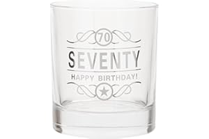 Maturi Vaso con inscripción de 70 cumpleaños en caja