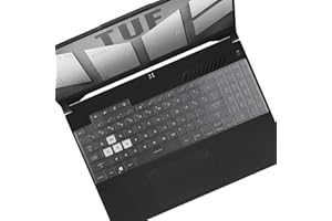 UUONDO Tastaturabdeckung Skin für 2022 ASUS TUF Dash 15 15,6 Zoll FX517ZM FX517ZM-AS73/TUF Gaming F15 FX507ZM-ES74/TUF Gaming F17 FX707ZM 17,3 Zoll, ASUS TUF A15 A17 Gaming Laptop Protect Zubehör