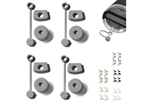 TOMATOFRYDAN Stanley Cup zestaw 4 akcesoriów, szczelne, silikonowe zatyczki do kubków Stanley Cup H2.0 40oz, silikonowe pokrywki słomki do kubków Stanley, silikonowe pokrywki (szare)