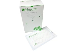 MÖLNLYCKE Mepore Island Adhesive Dressing: Sterile Non-Woven Fabric with Semi-Permeable Backing, 9 cm x 15 cm - Pack of 50