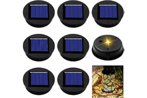 Replacement Solar Light Top, WDKXCN 8 PCS Solar Light Replacement Top, IP65 Waterproof So-lar Replace-Ment Tops, Replace-Ment So-lar Light for Lantern Outside Garden Decor