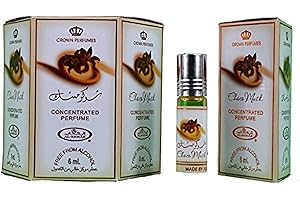 AL-REHAB Al Rehab Choco Musk 6 x 6ml Original Halal Attar Oil Base Perfum Last Longer for Men & Women