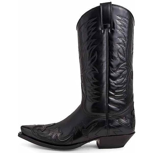 Bottes Sendra Western Homme, Taille US6/EU39, Cuir Marron/noir, Fabriquées En Espagne