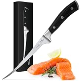 joeji's Kitchen Boning and Filleting Knife 32 cm | Flexible Stainless Steel Blade | Boning, Filleting, Trimming Meat and Fish