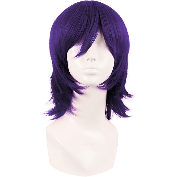 MapofBeauty Anime Cosplay Perücke - 80cm Lange Silberne Gerade Perücke, Aus Kanekalon, Für Party & Kostüm