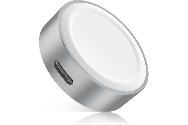 Ruxely Magnetisk Laddningsadapter för Apple Watch | Bärbar Trådlös iWatch-laddare med USB-C och iPhone-Strömport,Kort iWatch-Laddningskabel för Apple Watch Ultra SE,11 9 8 7