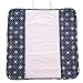 The Plush Pad Portable Changing Pad with Memory Foam - Blueberry