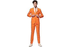 OppoSuits Divertenti tuta da pazzo, per bambini dai 10 ai 16 anni, viene fornito con giacca, pantaloni e cravatta
