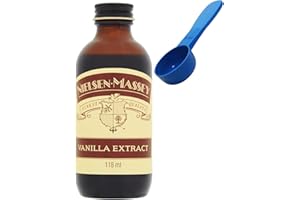 TUWELLS Nielsen Massey Pure Vanilla Extract 118 ml with Measuring Spoon Bundle