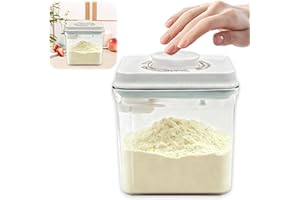 Vlecexs Distributeur Lait en Poudre Bebe 1800ml, Portable Boite Doseuse Lait Poudre Doseur de Lait Bebe, Boîte de Stockage de Lait en Poudre avec Cuillère, pour Lait en Poudre, Céréales et Collation
