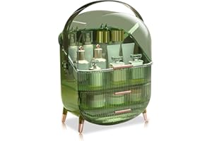 Galatée Przenośne wielofunkcyjne etui do makijażu z serii retro pyłoszczelne pudełko do przechowywania kosmetyków, produkty do pielęgnacji skóry organizer na biżuterię pudełko wykończeniowe łazienka