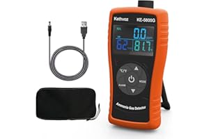Ammonia Gas Detector, Air Quality Monitor Kethvoz 5800G Ammonia Gas Meter with Temperature Humidity Tester Measure 0~100 PPM Nh3 for Hen House Poultry Farms Factory