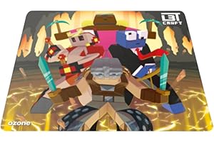 OZONE GAMING GEAR Ozone Gaming, Alfombrilla Gaming, OZL3TCRAFT2, Alfombrilla de ratón, Microfibra, Deslizamiento Suave, Multicolor