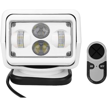 50W LED blanc télécommande bateau voiture projecteur travail projecteur Base magnétique