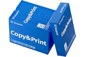 Easyprint Lot de 2500 feuilles de papier A4 de qualité supérieure pour imprimante et photocopieur, format A4, blanc brillant, CIE 160, certifié environnemental PEFC