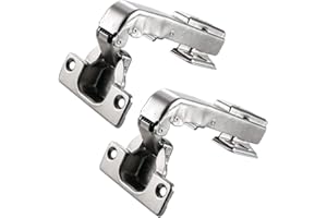 AOLISHENG 1 paire de charnières de placard à 90 degrés à fermeture douce pour placard de cuisine 35 mm