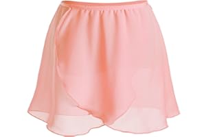 ranrann Falda de Danza Ballet para Niña Falda Gasa de Patinaje Artístico Cintura Elástica Falda Corta Baile Gimnasia Traje de Bailarina Dancewear