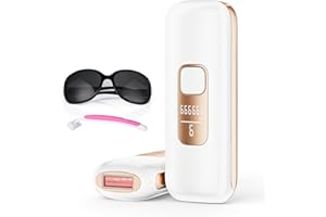 BLISSKY IPL Hair Removal Device, Laser Hair Removal Device with 9 Energy Levels, 600nm Red Light, 999,900 Flashes, IPL Laser Hair Remover for Women Men, Armpits Facial Legs Bikini Line